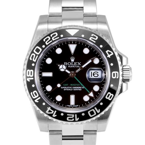 rolex gmt black steel|rolex gmt master 2 black.